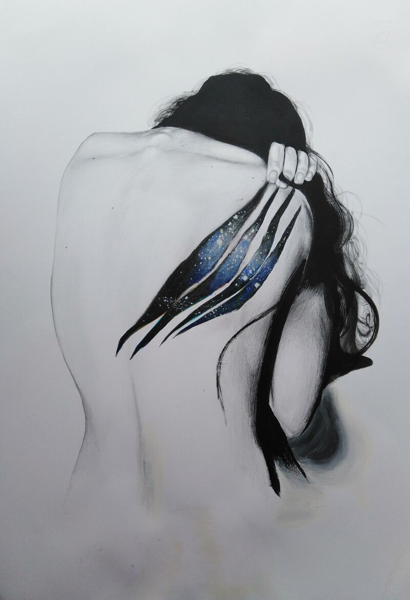 La morale su di me, il cosmo in me. - a Paintings by Nanta